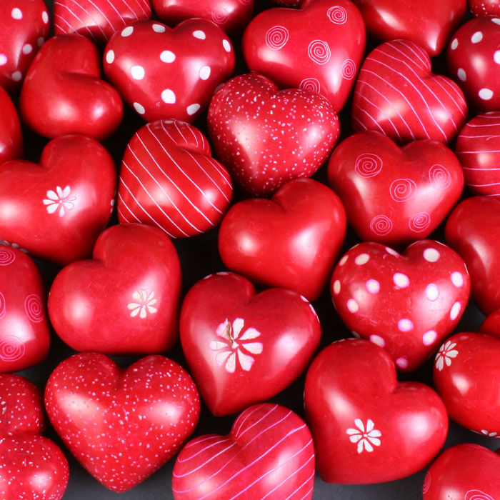 3cm Soapstone Hearts 3cm Soapstone Hearts