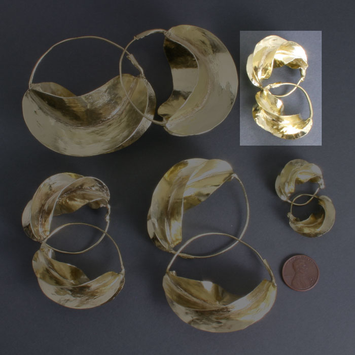 Fulani Brass Earrings 1 1/4" Fulani Brass Earrings 1 1/4"