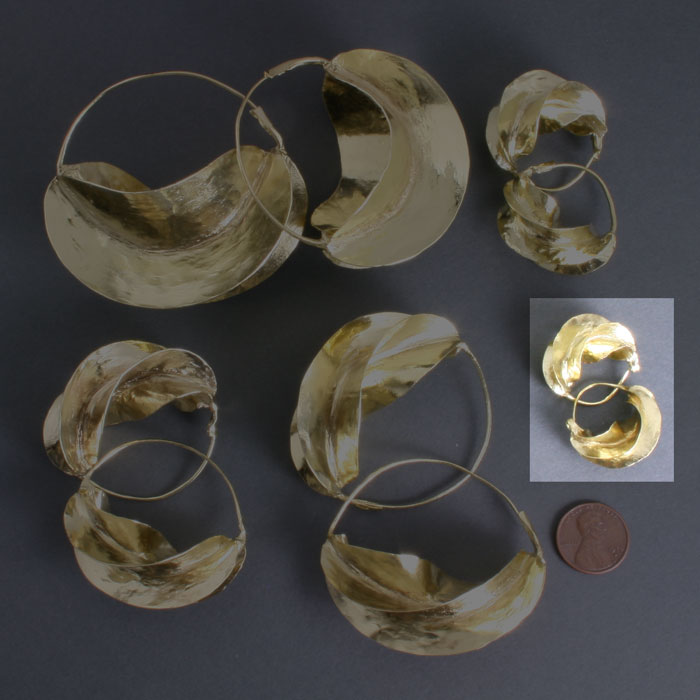 Fulani Brass Earrings 7/8" Fulani Brass Earrings 7/8"