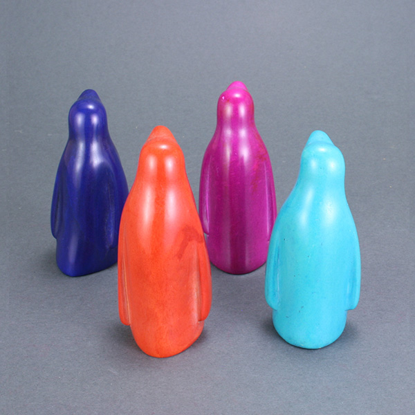 Carved Soapstone Penguins Carved Soapstone Penguins